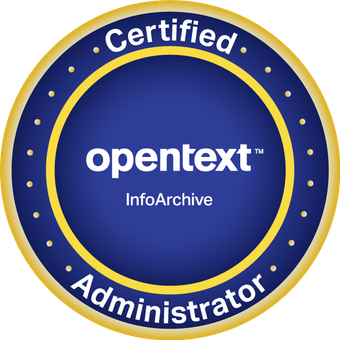 InfoArchive Certified Administrator badge